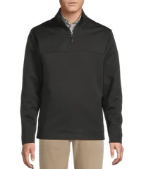 ダニエル クレミュ メンズ アウター ニット・セーター トール Cremieux Blue Label Big Tall Diamond Textured QuarterZip Pullover Blのサムネイル