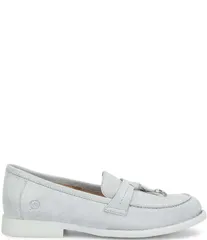 ボーン レディース シューズ パンプス スエード ローファー Born Mika Suede Tassel Loafers Grey グレー