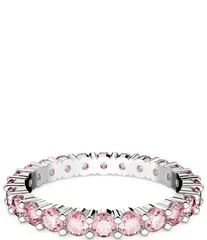 スワロフスキー レディース アクセサリー 指輪 Swarovski Matrix Collection Colorful Crystal Band Ring Pink ピンク