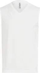 アディダス adidas サッカー スリーブレスVネックインナートップ メンズ ノースリーブ タンクトップ レギュラーフィット 日本人向け トレーニング 練習 部活 クラブ サークル チーム 社会人  ODW39 KK8087 ホワイト