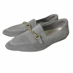 グリーンレーベルリラクシング ユナイテッドアローズ green label relaxing ビットローファー シューズ 23.5cm グレー ■GY14