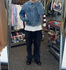 リーバイス550 ブラックデニム 38/32 着用画像あり