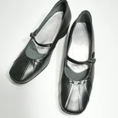 【極美品】アシックス ペダラ asics pedala ストラップ パンプス 黒 22cm