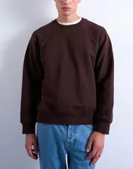 トップマン メンズ アウター パーカー・スウェット スウェット シャツ Topman boxy fit raglan sweatshirt BROWN ブラウンのサムネイル