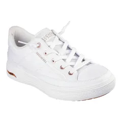 スケッチャーズ レディース シューズ スニーカー Skecherstreet Arch Fit Arcade Meet Ya There Womenshoes White ホワイト