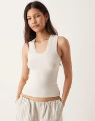 フリーピープル レディース トップス タンクトップ Free People longer days tank top alyssum White alyssum ホワイトのサムネイル