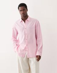 COLONY CLOTHING リネンシャツ アルビニ生地 ピンク Sサイズ - メルカリ