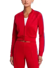 リダン レディース アウター ジャケット・ブルゾン REDONE Sunland Track Jacket Crimson Cobalt コバルト