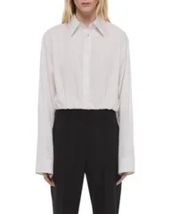 ヘルムート ラング レディース トップス シャツ Helmut Langathered Hem Crop Top White ホワイトのサムネイル