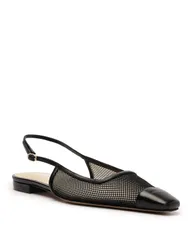 アレクサンドラバードマン レディース シューズ パンプス Alexandre Birman Womens Olivia Slingback Flats Black ブラックのサムネイル