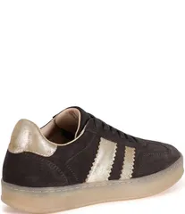 ディバトゥルー レディース ボトムス カジュアルパンツ スニーカー スエード Diba True Jon Qwill Suede Sneakers Dark BrownGold ブラウン