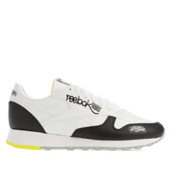 リーボック メンズ シューズ スニーカー レザー Reebok Classic Leather Shoes White Black ホワイト