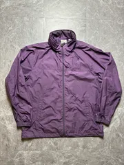 00s～ FIRST DOWN ナイロンジャケット M 紫 パープル ファーストダウン 短丈 身幅56cm Y2K