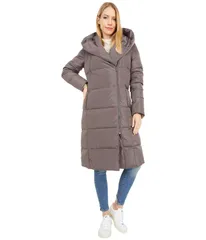 コールハーン レディース アウター コート ダウン Cole Haan Zip Front Down Coat w Dramatic Oversized Hood Carbonのサムネイル
