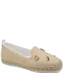 カール ラガーフェルド レディース シューズ パンプス KARLAGERFELD PARIS Michaelatelieraffia Charm Slip On Espadrilles Naturalのサムネイル