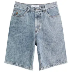 ポーラー スケート カンパニー メンズ ボトムス ハーフパンツ・ショーツ ショートパンツ デニム Polar Skate Co Big Boy Denim Shorts Heavy Washed Blのサムネイル