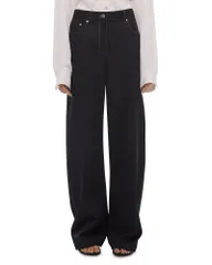 ヘルムート ラング レディース ボトムス カジュアルパンツ ブーツカット ブーツ Helmut Lang Relaxed Bootcut Gab Pants Navy Melange ネイビーのサムネイル