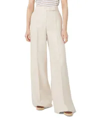 マックスマーラ レディース ボトムス カジュアルパンツ ワイドレッグ リネン Max Mara Mxmadesse Linen Wide Leg Trousers Beige ベージュ