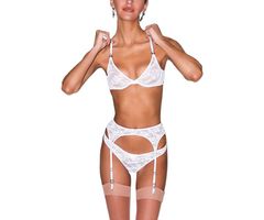 フレーデュマール レディース アンダーウェア ブラジャー レース Fleur du Male Stretch Multi Fit Lace Unlinedemi Bra Ivory アイボリー