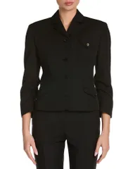 ヴェルサーチ レディース アウター ジャケット・ブルゾン ウール Versace Heavyweight Wool Jacket Black ブラックのサムネイル