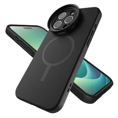 新品 エレコム iPhone 15 Pro Max ケース カメラフィルター対応 MAGKEEP 磁力吸着 ポケット付き ストラップホルダー付属 磁気吸着タイプのワイヤレス充電対応 ブラック PM-A23DHVCAMPBK