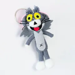 再入荷！【 Tom and Jerry ( トムとジェリー ) トム 】 Voodoo doll KeyHolder / ブードゥー人形 / 身代わり人形 /お守り人形  〚アメリカン雑貨 アメトイ〛のサムネイル