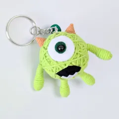 【 Monsters, Inc. ( モンスターズインク ) 】『 マイク・ワゾウスキ 』 Voodoo doll KeyHolder / ブードゥー人形 / 身代わり人形 /お守り人形  〚アメリカン雑貨 アメトイ〛