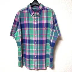 XXL 110 ポロラルフローレン CHECK 半袖 シャツ シャツ