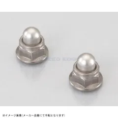 KITACO キタコ 0900-001-05301 フランジ付袋ナット(ロック付・セレート無・ステンレス) M6 / P1.0 / 2ヶのサムネイル