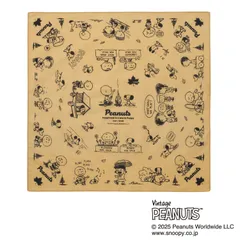 ロゴス LOGOS アウトドア SNOOPY PEANUTS 75YEARS  バンダナ ベージュ  37500319 ベージュ