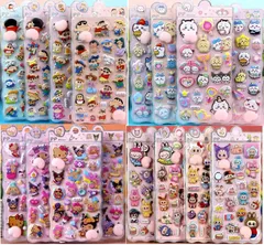 お尻シール 4枚ミックスセット クレヨンしんちゃん ラブブ おしりシール 立体 ちいかわ
