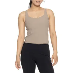 スパンク レディース トップス シャツ リブ Spanx Ribbed 2in1 Tank Top Driftwoodのサムネイル
