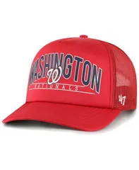 47 ブランド メンズ アクセサリー 帽子 47 Brand Mens Red Washington Nationals Backhaul Foam Trucker Snapback Hat Red レッド