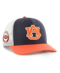 47 ブランド メンズ アクセサリー 帽子 47 Brand Mens Navy Auburn Tigers Side Note Trucker Snapback Hat Navy ネイビー