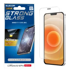 新品 エレコム iPhone 12 / 12 Pro フィルム 強化ガラス 【角割れに強いエッジ強化】 薄さ 0.33mm 反射防止 PM-A20BFLGGSM