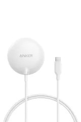 Anker Zolo Wireless Charger (Magnetic, Pad) ホワイト Qi2対応 マグネット式 ワイヤレス充電/ワイヤレス出力 iPhone MagSafe対応 iPhone 17 / 16 / 15 / 14 シリーズ対応 pms