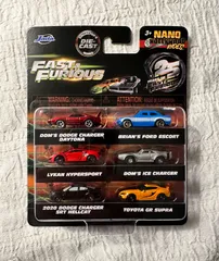 JADA TOYS ナノ ワイルドスピード 6台セット スープラ/エクリプス/ジープ/チャージャー/F-150 Fast & Furious ミニカー