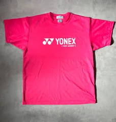 ヨネックス YONEX 半袖 Tシャツ M ピンク ベリークール VERY COOL スポーツウェア バドミントン テニス ウェア トレーニングウェア 速乾 ロゴ入り メンズ レディース ユニセックス 廃盤デザイン I FEEL GREAT! 美品