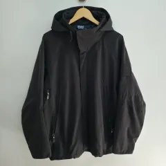 XL ポロ ラルフローレン ブラック ウィンドブレーカー ジャケット