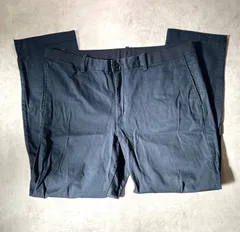 ユニクロ EZYアンクルパンツ XL ネイビー ウエストゴム ドローストリング テーパード チノパン メンズ 紺 199134 UNIQLO