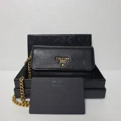 S/正規品 PRADA プラダ サフィアーノ ブラック しゅごキャラ! 財布 フルセット