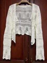リエット 編み カーディガン