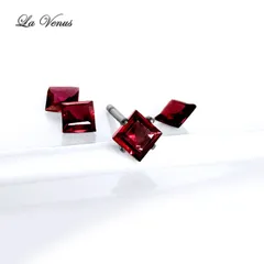 ✴︎大人ピンク✴︎ つけっぱなしOK インド産 天然 ロードライトガーネット 一粒 ピアス 3mm 宝石質AAA 316 サージカルステンレス 片耳用 スタッド 1月誕生石