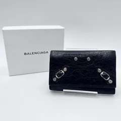 BALENCIAGA（バレンシアガ）クラシック キーケース ヴィンテージ 6連 レザー ブラック シルバー金具 レディース メンズ【中古】のサムネイル