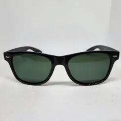 サングラス ウェイファーラー ウェリントン ブラックフレーム グリーンレンズ G15 深緑 レイバン風 リベット スクエア レトロ ヴィンテージ クラシカル 韓国 オルチャン UVカット 小顔 メンズ レディース ユニセックス 新品 ギフト