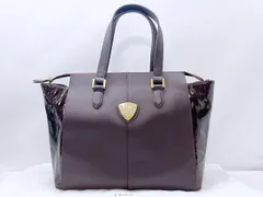 美品　ATAO　アタオ　ロゴ　レザー　エナメル　トートバッグ