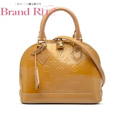中古 ルイ ヴィトン モノグラム ヴェルニ アルマBB ハンドバッグ ショルダーバッグ 2WAY M90104 シトリン イエロー パテントレザー レディース LOUIS VUITTON 【送料無料】【三田店】