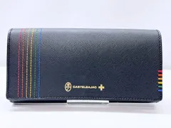 未使用保管　美品　CASTELBAJAC　カステルバジャック　シェスト　フラップ　ロングウォレット　長財布　黒　マルチのサムネイル