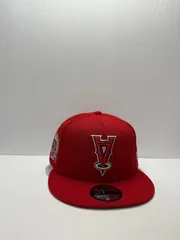 ニューエラ ロサンゼルスエンゼルス 50thアニバーサリー リバースロゴ 9fifty スナップバックキャップ レッドカラー