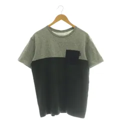 ザノースフェイス THE NORTH FACE Tシャツ 半袖 ロゴ ポケット L グレー ブラック NT31703X /DF ■GY18